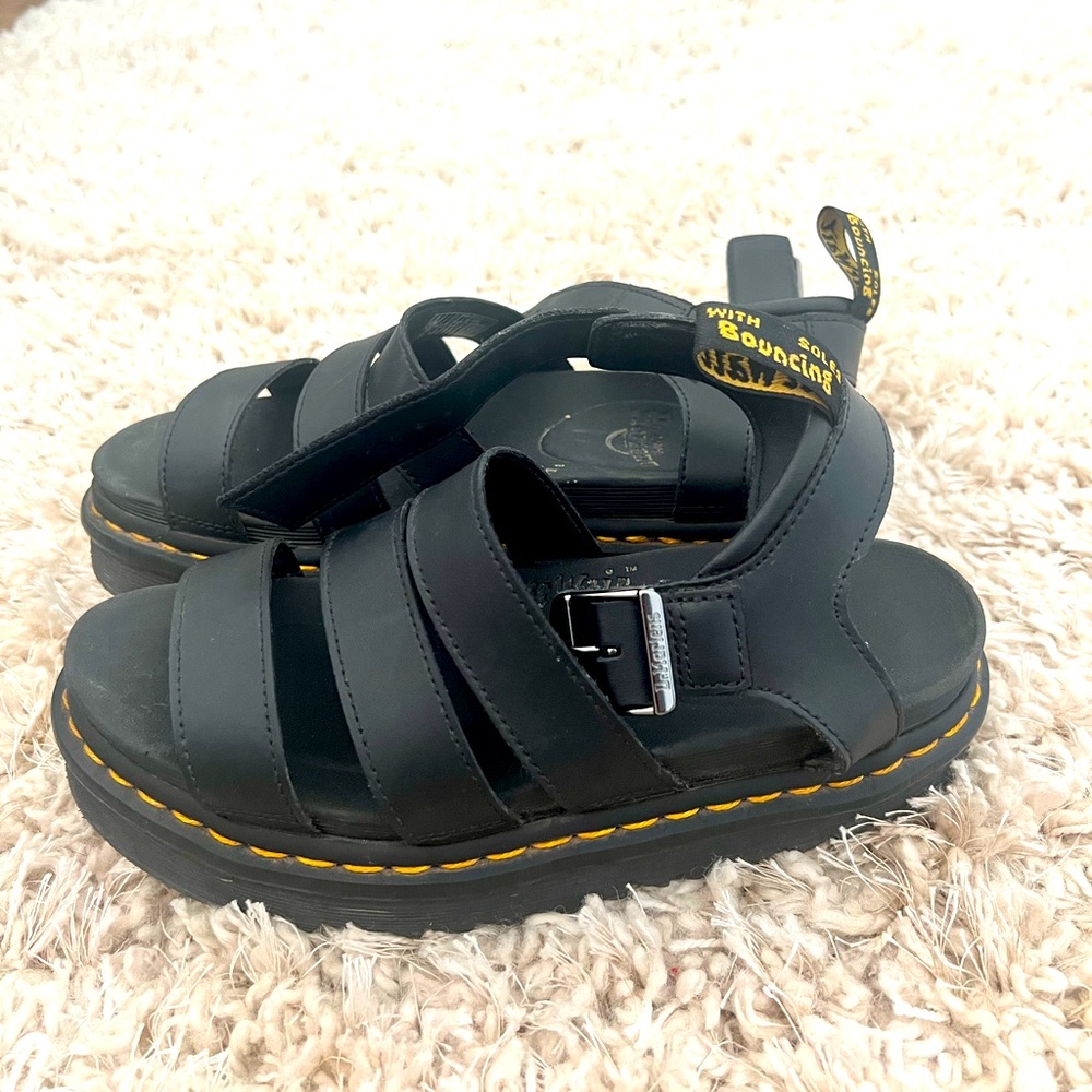 Dr Marten black sandals